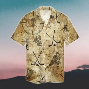 Vintage Hockey Unisex Hawaiian Shirts  - Thelegend59