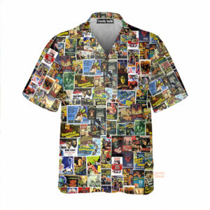 Vintage Horror Movies Hawaiian Shirt - For Men And Women - Kids  - Thelegend59