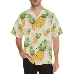 Vintage Pineapple Tropical Hawaiian Shirt  - Thelegend59