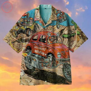 Vintage Rod Cartoons Hawaiian Shirt  - Thelegend59