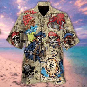 Vintage Skull Hawaiian Shirt  - Thelegend59