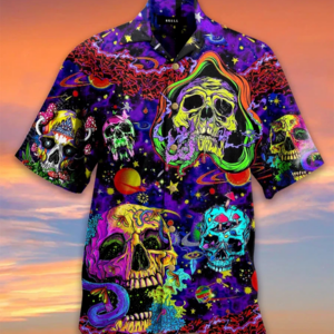 Vintage Skull Life Hawaiian Shirt  - Thelegend59