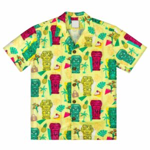 Vintage The Golden Girls Tiki Statue Hawaiian Aloha Hawaiian Shirtss  - Thelegend59