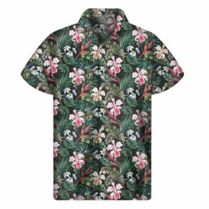 Vintage Tropical Exotic Hawaiian Print Men'S Short Sleeve Hawaiian Shirts  - Thelegend59
