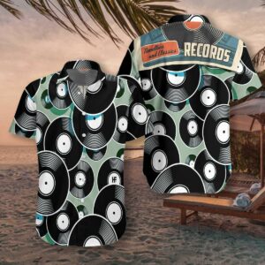 Vintage Vinyl Hawaiian Shirt  - Thelegend59
