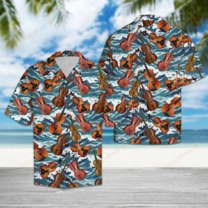 Violin For Summer Multicolor Nice Design Hawaiian Shirt  - Thelegend59