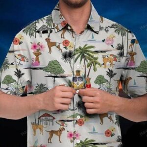 Vizsla Hawaiian Shirt Hawaii Beach Retro  - Thelegend59