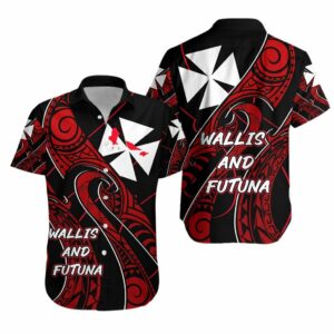 Wallis And Futuna Hawaiian Shirt Rugby Tattoo  - Thelegend59