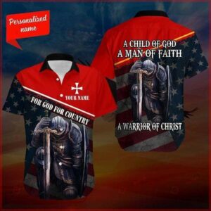 ?Warrior Of Christ For God For Country Hawaiian Aloha Hawaiian Shirtss  - Thelegend59