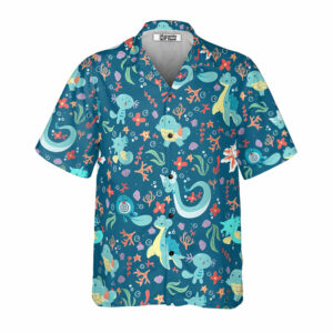 Water Pokemon Pattern Hawaiian Shirt - For Men And Women - Kids  - Thelegend59