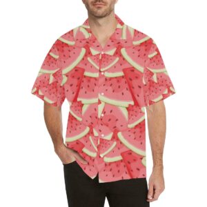 Watermelon Pattern Background Men'S All Over Print Hawaiian Shirt  - Thelegend59
