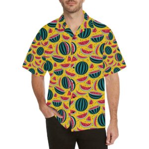 Watermelon Pattern Print Design Wm Hawaiian Shirt  - Thelegend59