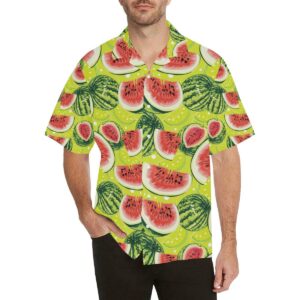 Watermelon Theme Pattern Men'S All Over Print Hawaiian Shirt  - Thelegend59