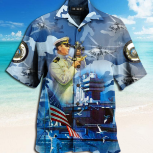 We Own The Sea Us Navy Hawaiian Shirt  - Thelegend59