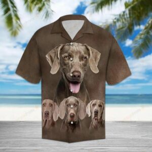 Weimaraner Brown Unique Design Hawaiian Shirt  - Thelegend59