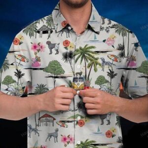 Weimaraner Hawaiian Shirt Hawaii Beach Retro  - Thelegend59
