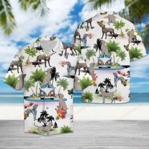 Weimaraner Vacation Multicolor Amazing Design Hawaiian Shirt  - Thelegend59