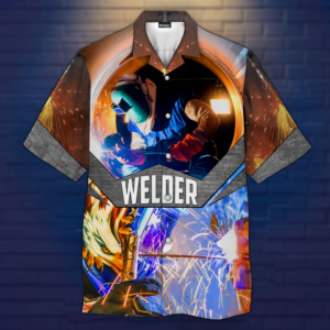 Welder Working Hawaiian Shirt  - Thelegend59