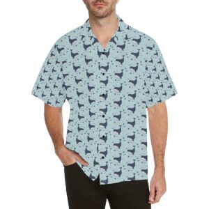 Whale Cute Design Themed Print Hawaiian Shirt  - Thelegend59