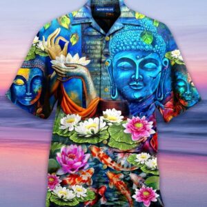 What You Think You Become Buddha Hawaiian Shirt L  - Thelegend59