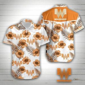 Whataburger Hawaiian Graphic Print Short Sleeve  - Thelegend59