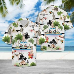 Whippet Vacation Multicolor Amazing Design Hawaiian Shirt  - Thelegend59