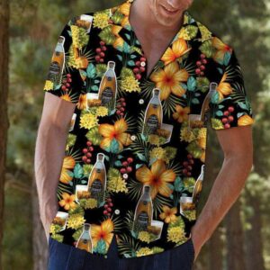 Whisky Colorful Floral Hawaiian Aloha Hawaiian Shirtss  - Thelegend59