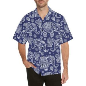White Elephant Mandala Hawaiian Shirt  - Thelegend59