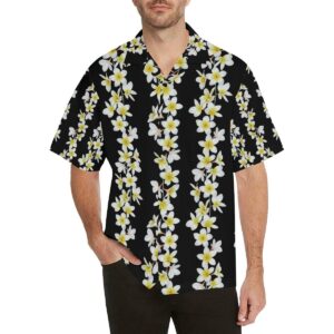 White Plumeria Pattern Print Design Pm Hawaiian Shirt  - Thelegend59
