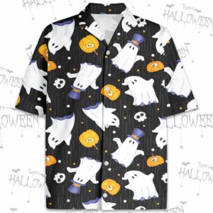 Witch Ghost Hawaiian Aloha Hawaiian Shirtss Funny Halloween Pattern  - Thelegend59