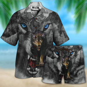 Wolf Hawaiian Shirt Set  - Thelegend59