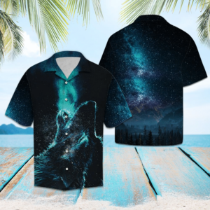 Wolf Howl Hawaiian Aloha Hawaiian Shirtss  - Thelegend59
