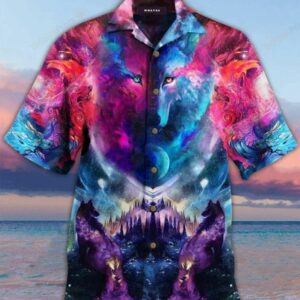 Wolf Multicolor Unique Design Hawaiian Shirt  - Thelegend59