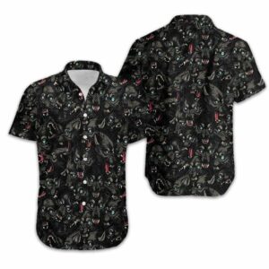 Wolf Pack Pattern Hawaiian Aloha Hawaiian Shirtss  - Thelegend59