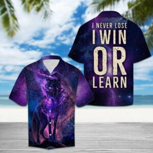 Wolf Purple Awesome Design Hawaiian Shirt  - Thelegend59