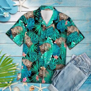 Wombat Tropical Hawaiian Shirt  - Thelegend59