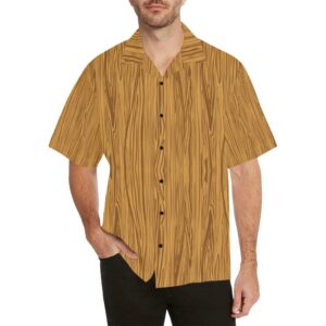 Wood Texture Print Design Hawaiian Shirt  - Thelegend59