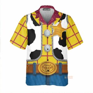 Woody Movies Toy Story Denim Style Vest Dress Up Print - Hawaiian Shirt - For Men And Women - Kids  - Thelegend59