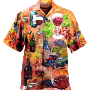 Working From Nine To Wine Colorful Amazing Design Hawaiian Shirt  - Thelegend59