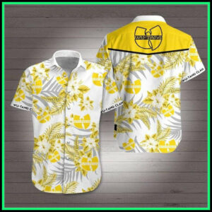 Wu-Tang Clan Music Band Hawaiian Graphic Print Short Sleeve Hawaiian Shirt  - Thelegend59