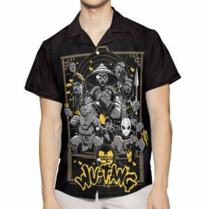 Wu Tang Clan Band Hip Hop Fan Gift - Wu Tang Clan Band Hip Hop Hawaiian Graphic Print Short Sleeve  - Thelegend59