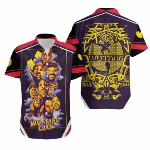 Wu Tang Clan Smoke Legend Hip Hop Rapper For Fan Hawaiian Graphic Print Short Sleeve  - Thelegend59