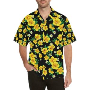 Yellow Hibiscus Pattern Print Design Hb Hawaiian Shirt  - Thelegend59