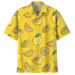 Yellow Lemon Fruit Hawaiian Shirt  - Thelegend59