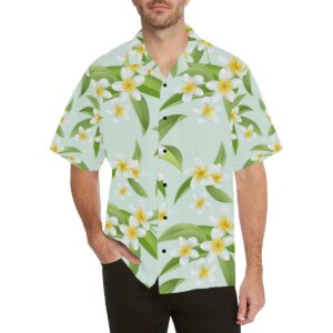 Yellow Plumeria Pattern Print Design Pm4 Hawaiian Shirt  - Thelegend59