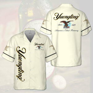 Yuengling All Over Print 3D Hawaiian Shirt  - Thelegend59