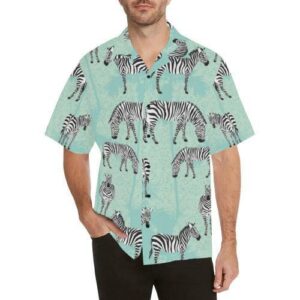 Zebra Pattern Hawaiian Shirt  - Thelegend59