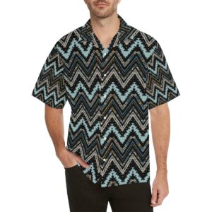 Zigzag Chevron African Afro Dashiki Adinkra Kente Men'S All Over Print Hawaiian Shirt  - Thelegend59