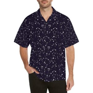 Zodiac Star Pattern Design Print Hawaiian Shirt  - Thelegend59