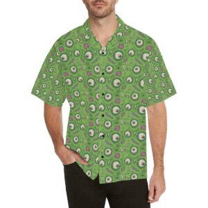 Zombie Eyes Design Pattern Print Hawaiian Shirt  - Thelegend59